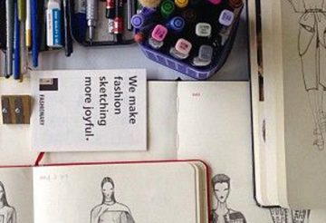 matériel pour croquis de mode